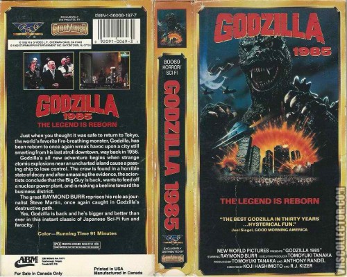 VHS - Godzilla 1985