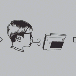 kid blowing into a Nintendo cartridge