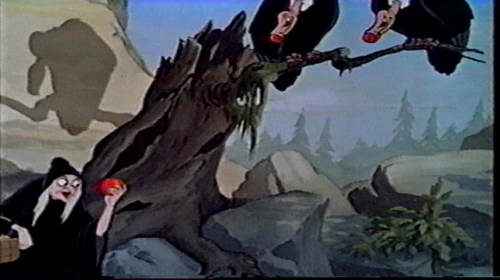 The movie uses the fact that the audience will connect the Vultures' sinister smile with the evil of The Evil Queen, to convince them that the Vulture's are on her side. However, literally embody death, and in the end, death takes no sides.