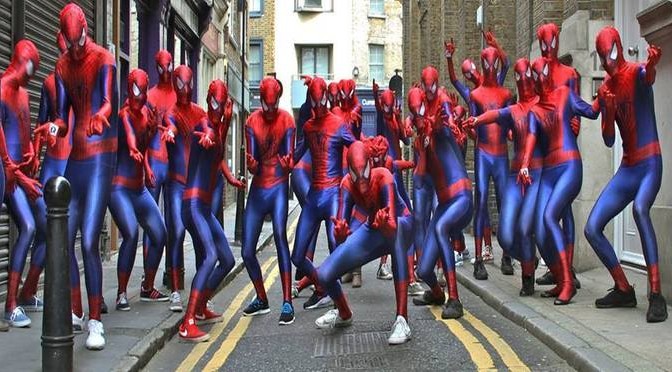 A bunch of Spider-Men